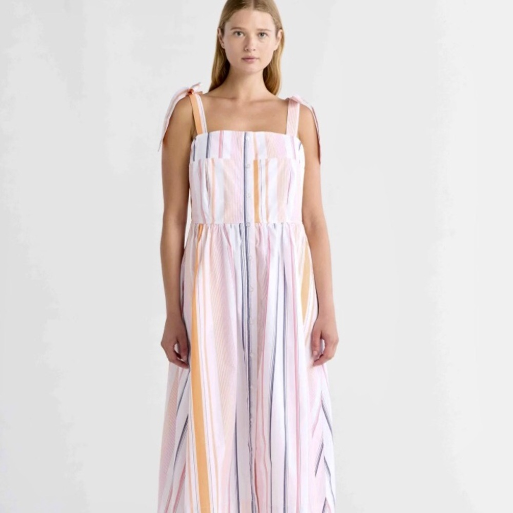 Free Assembly Cotton Sleeveless Cotton Midi Sun Dress XS NWT